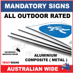 MANDATORY SIGN - MS032 - EYE PROTECTION REQUIRED BEYOND THIS POINT 